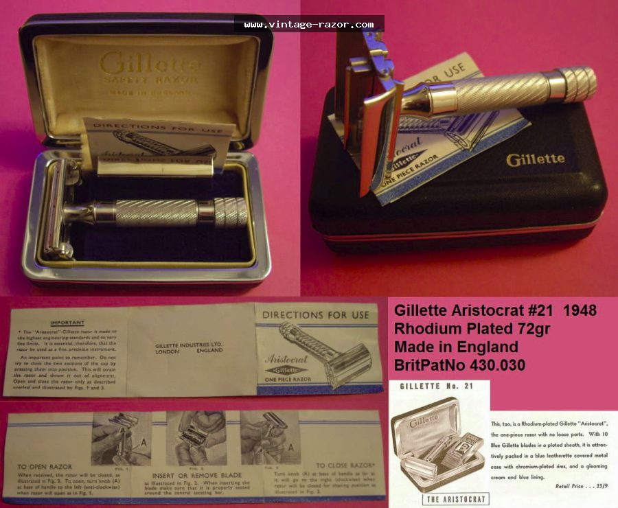 Gillette #21 Aristocrat 1948
