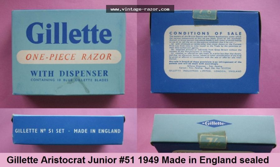 Gillette #51 Aristocrat 1949