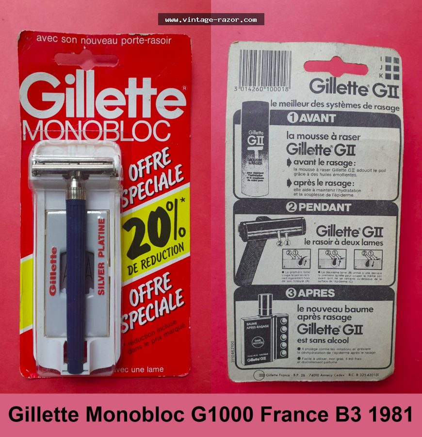 Gillette Monobloc 1981