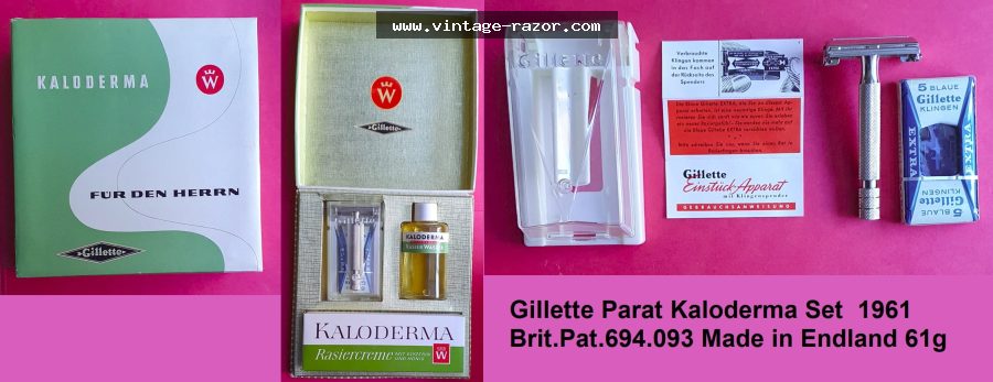Gillette Parat Kaloderma Set 1961