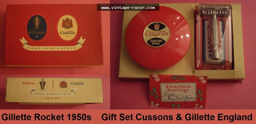 Gillette Rocket Cussons Set 1950s