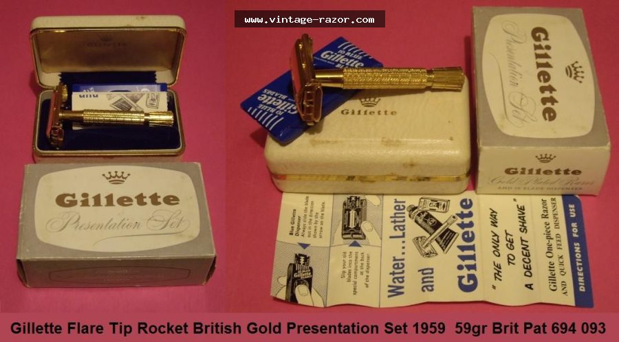 Gillette Rocket Presentation Set 1959