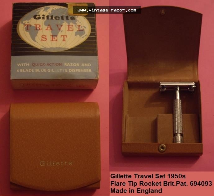 Gillette Rocket Travel Set 1950s