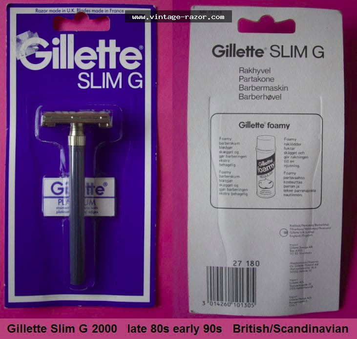Gillette Slim G2000 1980s