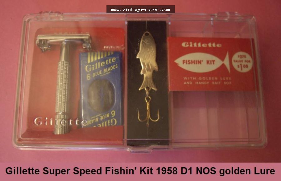 Gillette Super Speed Fishing Kit 1958