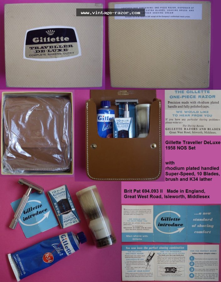 Gillette Super Speed Traveller DeLuxe 1958