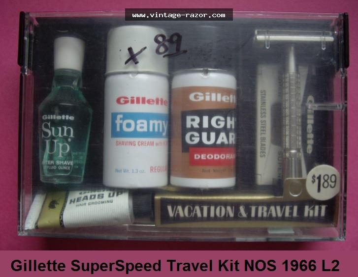 Gillette Super Speed Vacation Travel Kit 1966 (2)