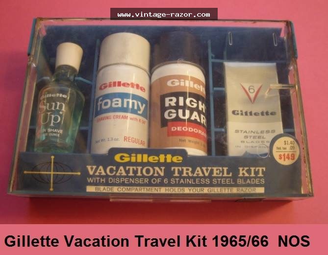 Gillette Vacation Travel Set 1965