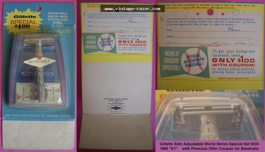 Gillette Slim Adjustable 1965
