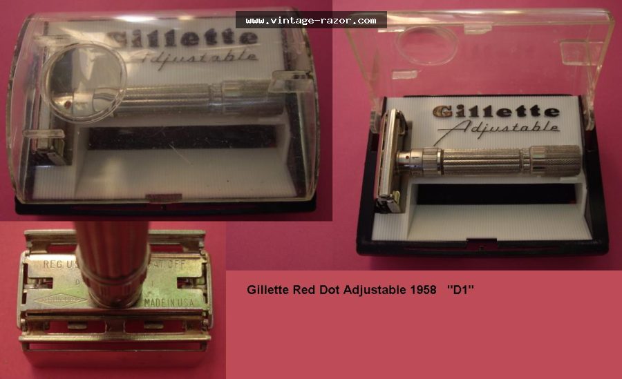 Gillette Adjustable Red Dot 1958