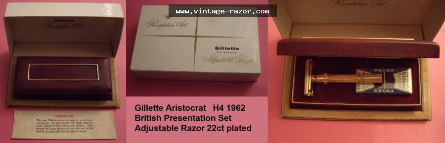 Gillette Slim Adjustable Presentation Set 1962