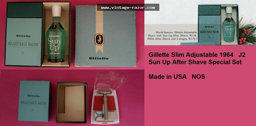 Gillette Slim Adjustable SunUp Set 1964 (2)