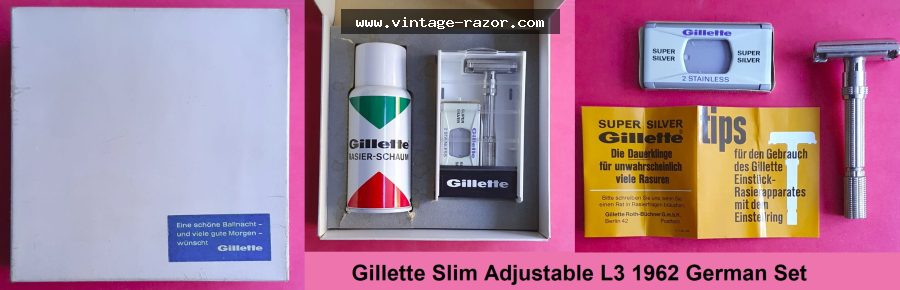 Gillette Slim Adjustable 1962