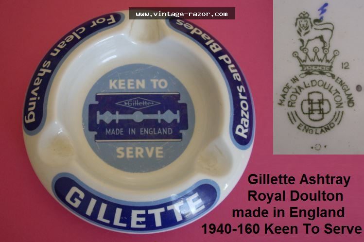 Gillette Ashtray 1940s