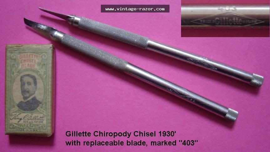 Gillette Chiropody Chisel 1930s
