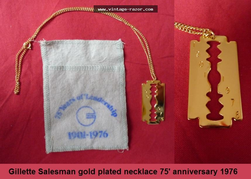 Gillette Necklace 75th Anniversary 1976