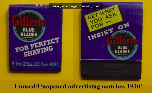 Gillette Match Box 1930s