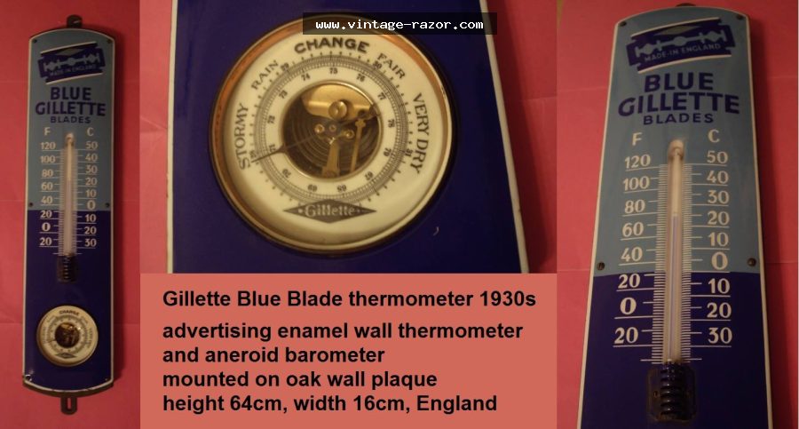 Gillette Thermometer 1930s