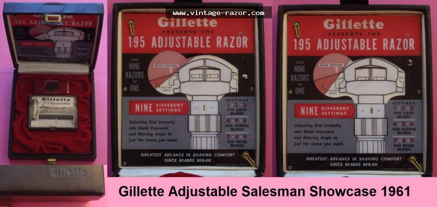 Gillette Adjustable Salesman Showcase 1961