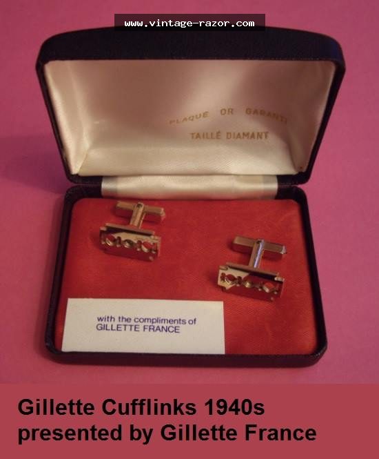 Gillette Cufflink Set 1940s