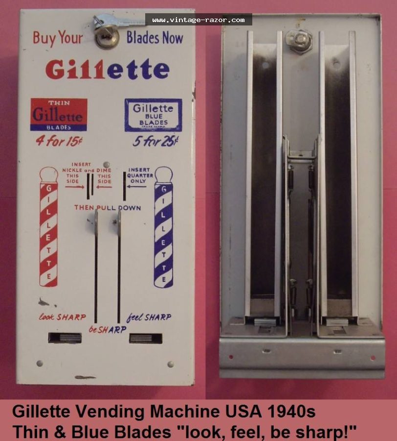 Gillette Vending Machine 1940s