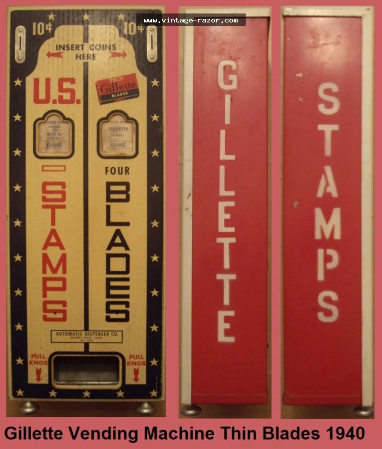 Gillette Vending Machine 1940s (3)