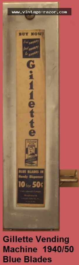 Gillette Vending Machine 1940s (2)