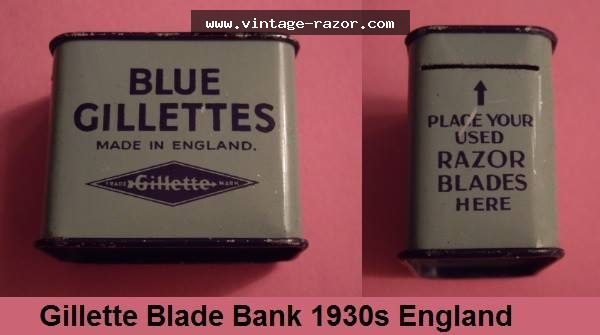 Gillette Blade Bank 1930s