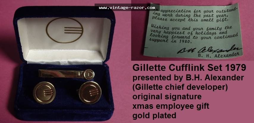 Gillette Cufflink Set 1979