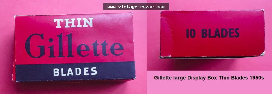 Gillette Counter Display Box 1960s