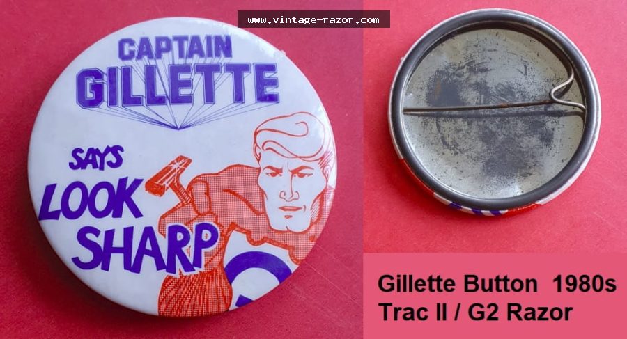Gillette Button 1980s
