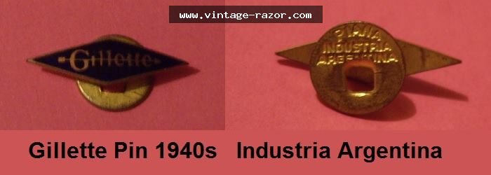 Gillette Pin 1940s