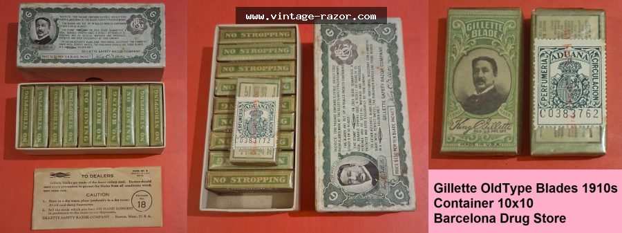 Gillette OldType Blade Container 1910s