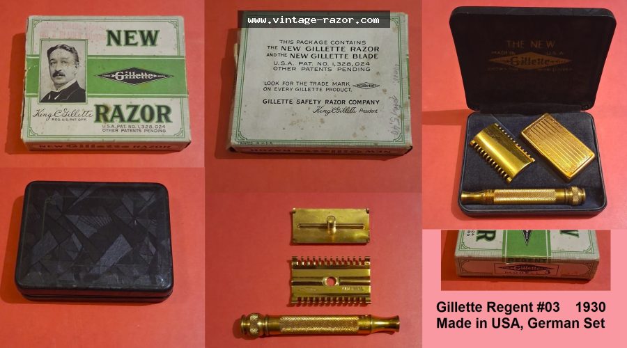 Gillette New Improved Regent #03 1930