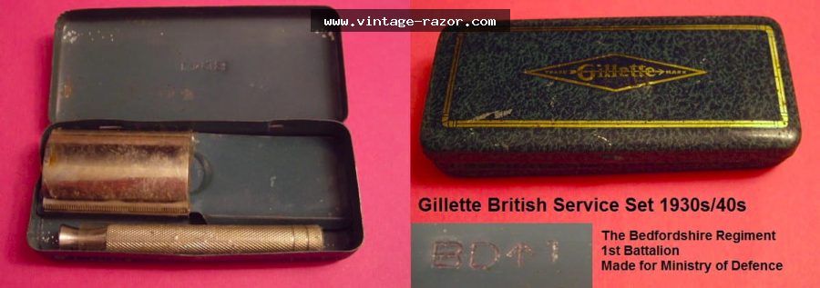 Gillette British Service Set WWII 1938