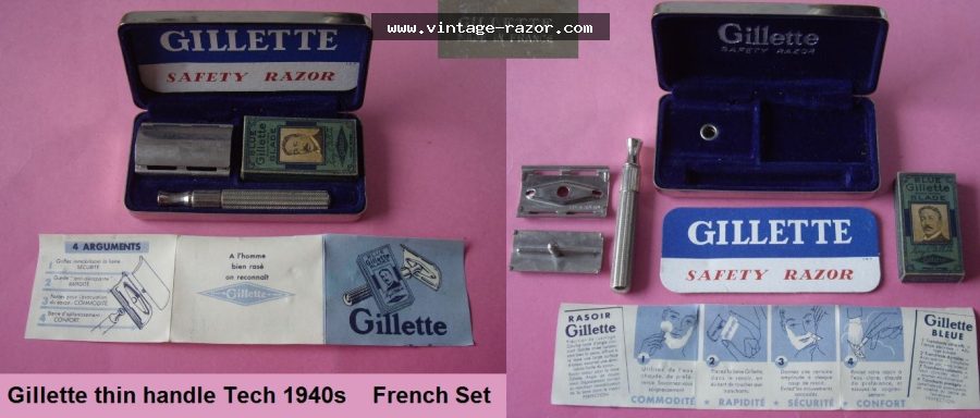 Gillette Thin Handle Tech 1940s