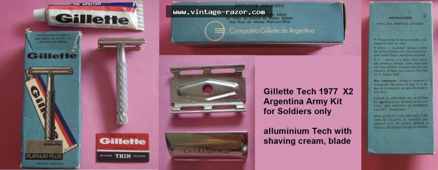 Gillette Argentina Army Tech Set 1977
