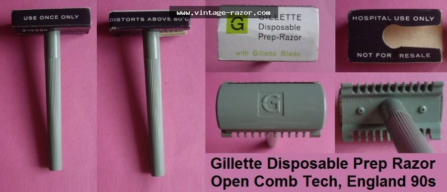 Gillette Disposable Prep Razor 1990s