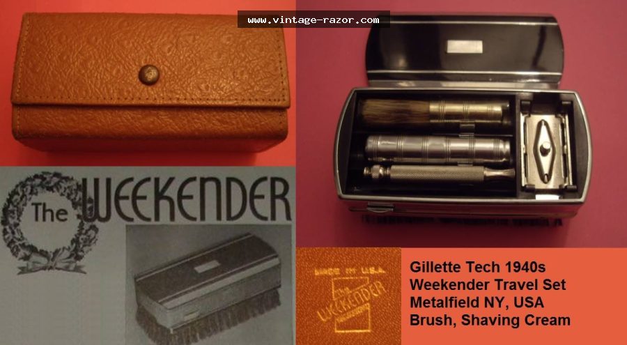 Gillette Weekender Travel Set 1940s