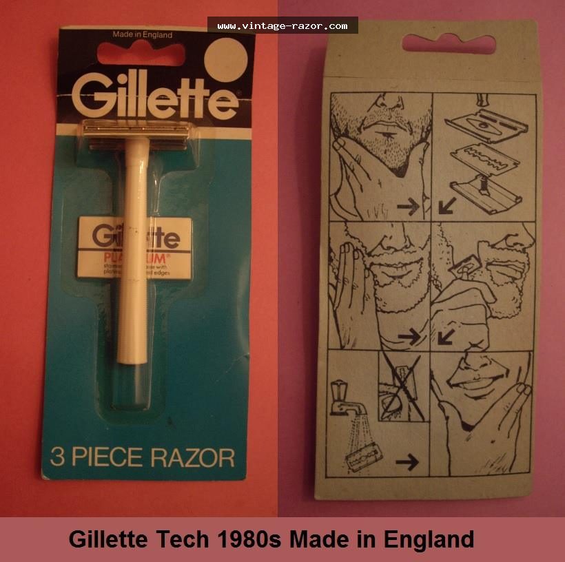 Gillette 3 Piece Razor 1980s