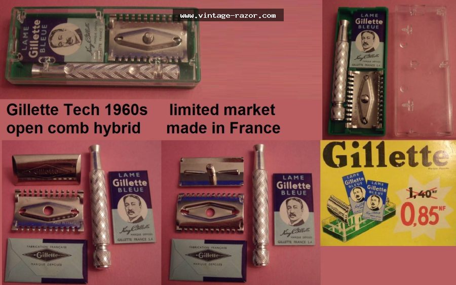 Gillette Open Comb Tech 1960s