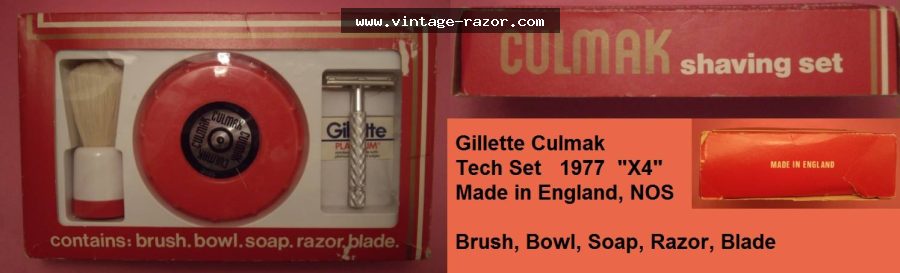 Gillette Culmak Shaving Set 1977