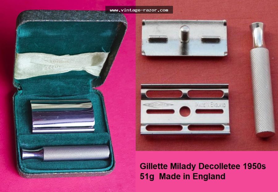 Gillette Milady Decolletee tech 1950s