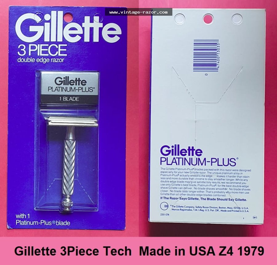 Gillette 3Piece Tech 1979