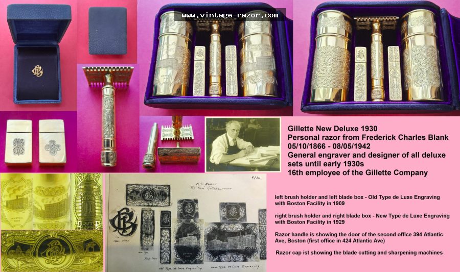 Gillette New Deluxe Frederick Charles Blank 1930