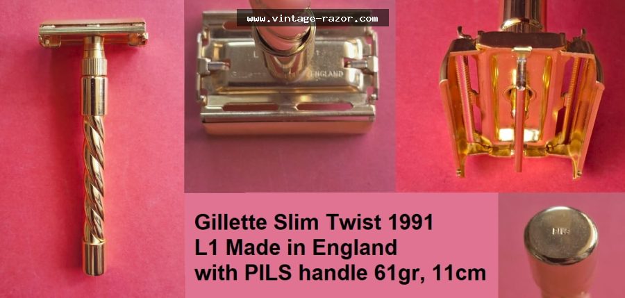 Gillette Slim Twist Pils Handle 1991