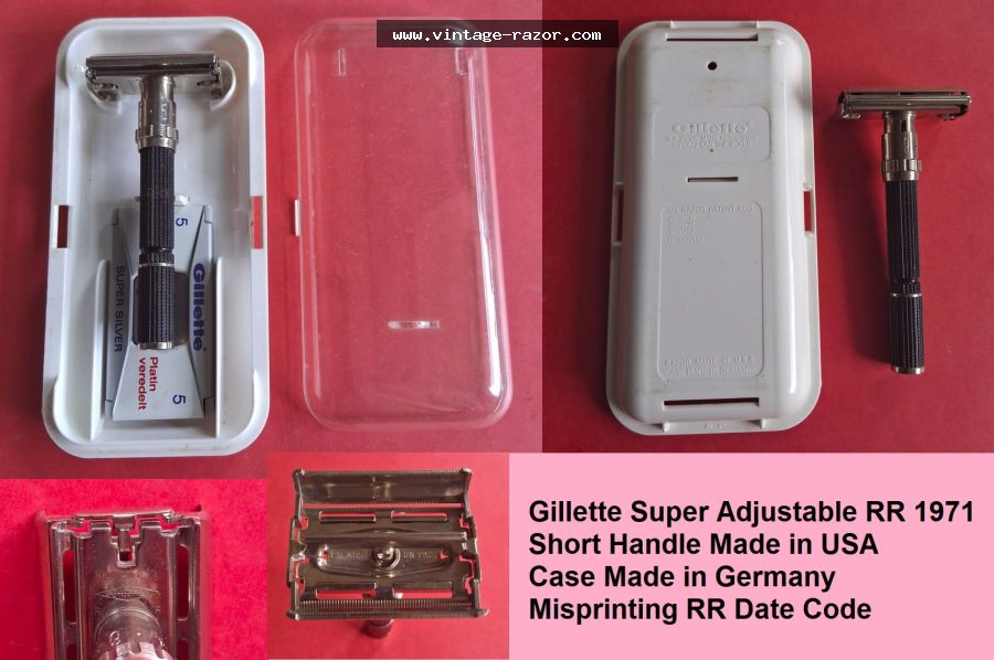 Gillette Super Adjustable RR 1971