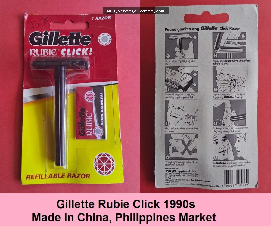Gillette Rubie Click 1990s