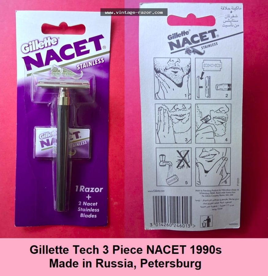 Gillette Tech 3 Piece NACET 1990s